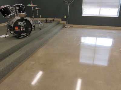 Youth Center's Polished Concrete Floor