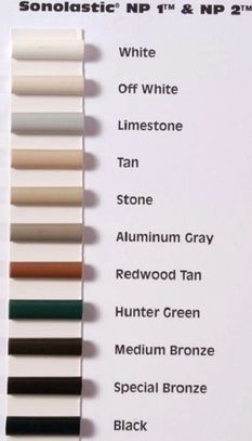 Joint Sealer Color Chart