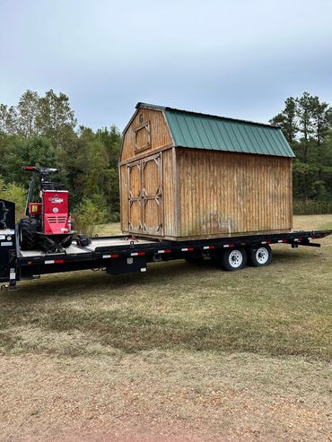 moving portable storage shed