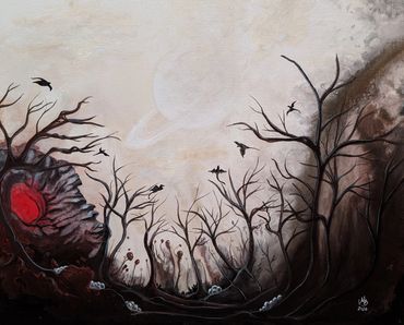 Dragon Nursery - Acrylic Painting