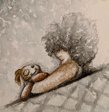 Sweet Dreams - Watercolor Painting