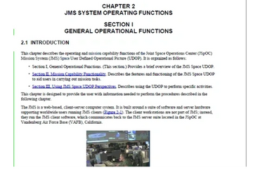 Technical manual chapter page for aeronautical systems audience.