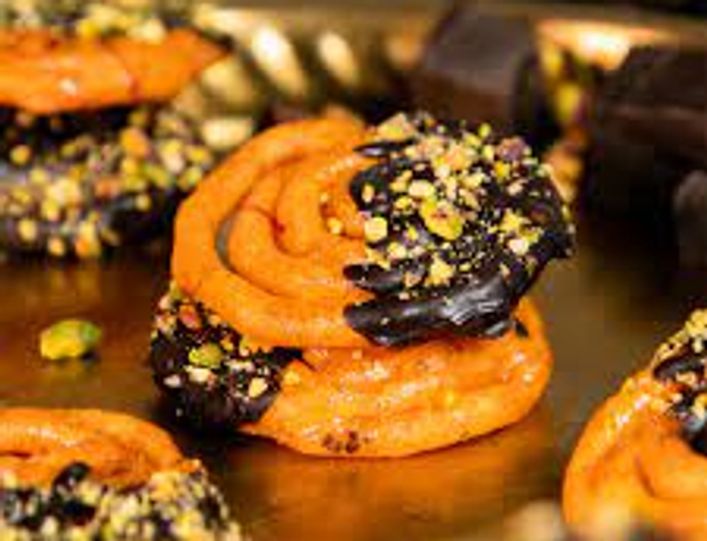 Chocolate Dipped Jalebi