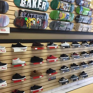 Great selection of Skateboards, decks, equipment, and skate shoes!