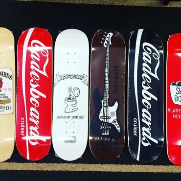 Skateboard decks, Cade's Boards shop decks since 2006!
