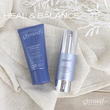 GlyMed Plus Canada Comfort Cream and GlyMed Plus Canada Fulvic Elixir as a healing and balancing duo