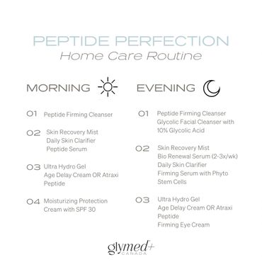 Skin care routine using GlyMed Plus Canada home care products