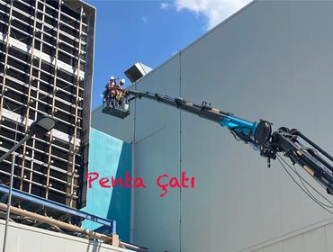 Endüstriyel fabrika çatı tamiri