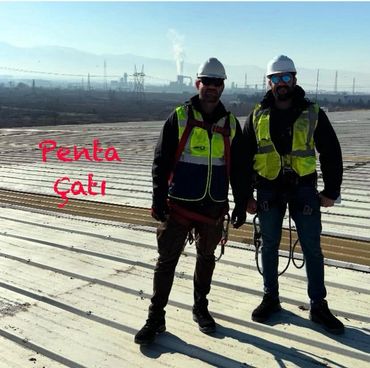 Antrepo çatı tamiratı