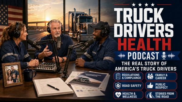 Truck driver health icon representing industry commitment.