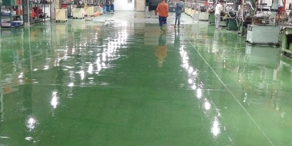 Xtreme Hard Concrete Densifier polished concrete floor in a warehouse