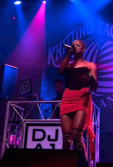 Courtney Hope performing at the Knitting Factory in Spokane Washington