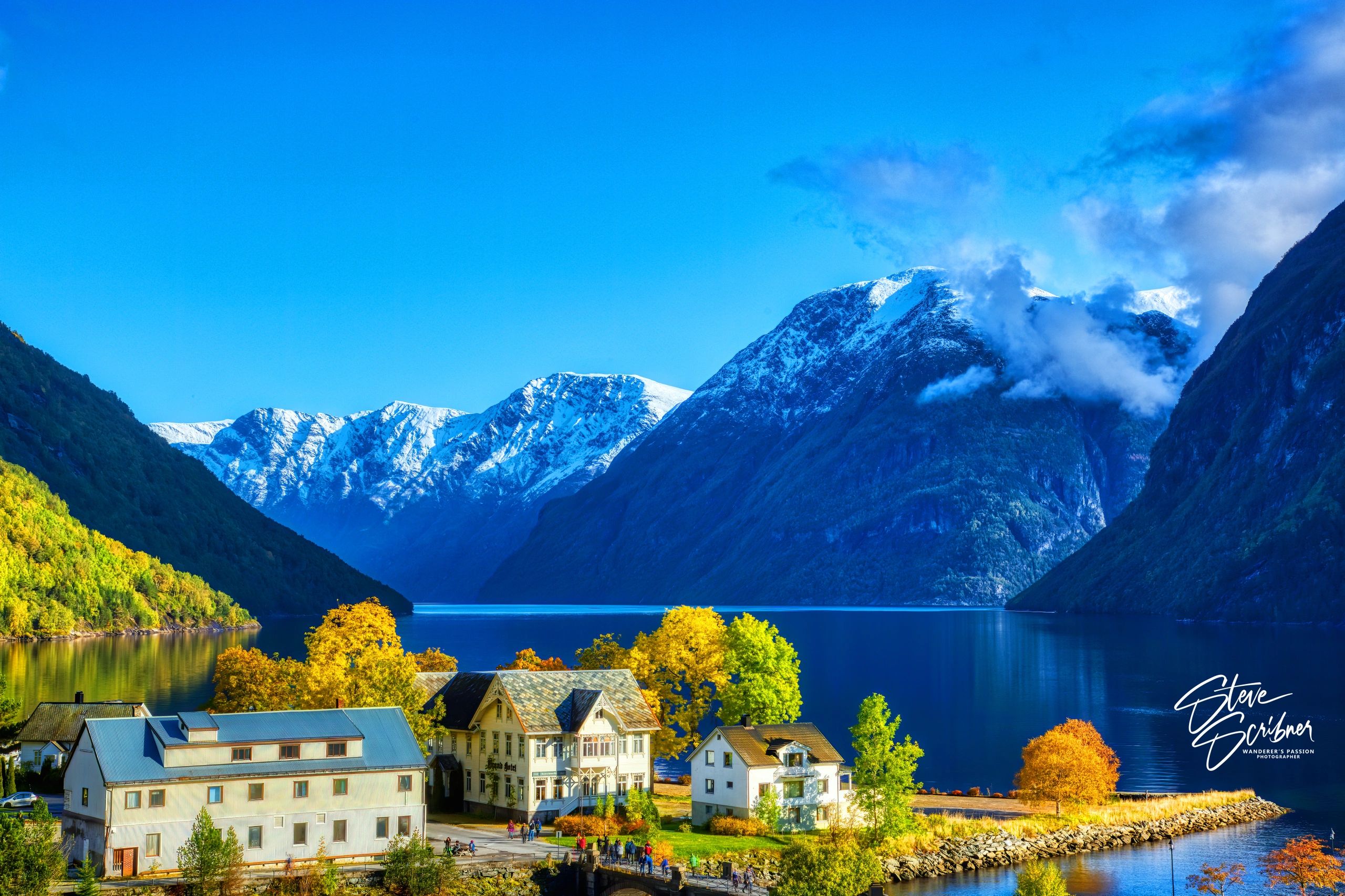 Fjord from the Falls in Hellesylt.
