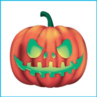 Waterless Tattoo, halloween jack-o-lantern