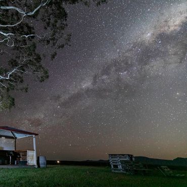 Stargazing at the Milky Way in all it's glory taken from the Bar at Hounds Run.
