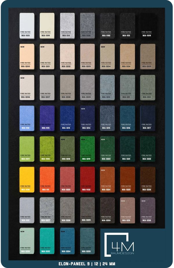 ELON-Wall Akustikvlies grau |Akustikpaneel Filz grau | Material- und Farbauswahl. 4M Raumdesing