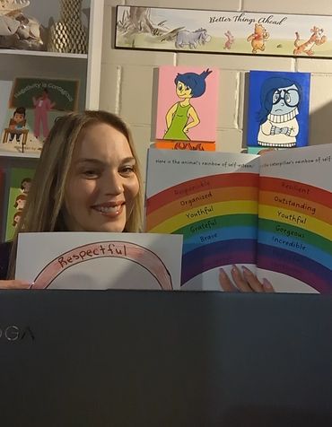 Creating your own rainbow of self-esteem using "My Very Own Rainbow and a Pot of Self-Esteem" book