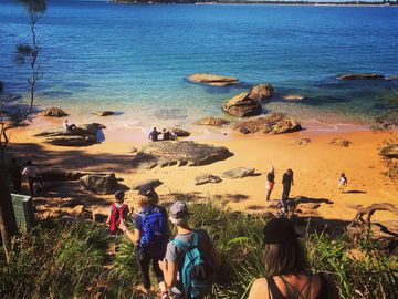 Boat house airbnb pittwater things to do activities northern beaches kayak boat bushwalk guided tour