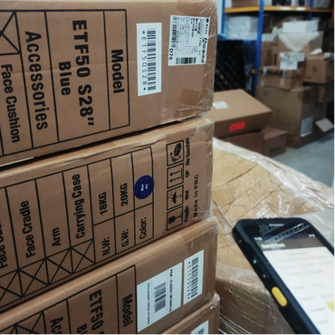 All incoming products will be barcoded upon receiving