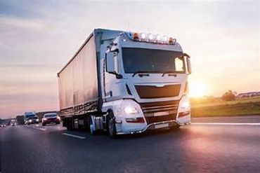 Truck on the road