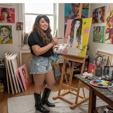 As I grew up, I discovered my love for painting and playing piano. Colors and music fascinated me an