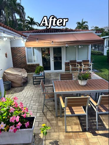 This is when the job was finished. The client can now enjoy a clean backyard.