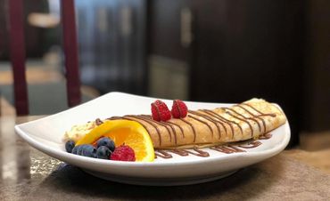 Nutella and Strawberry Crepe