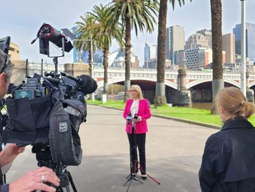 Folk Group Bulgari with the Lord Mayor of Melbourne Sally Capp and Councilor Jamal Hakim