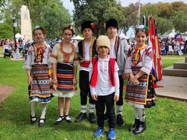 Folk Group Bulgari at Multicultural Festival in Griffith NSW, Australia