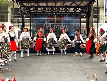 Folk Group Bulgari at Antipodes Greek Festival Lonsdale St, Melbourne, Australia