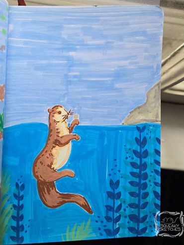 Sea Otter - Acrylic Paint Markers
