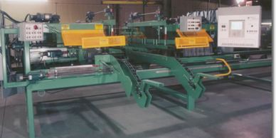 B500 XE automated automatic 5 blade saw.  industrial component roof truss floor truss wall panel PLC