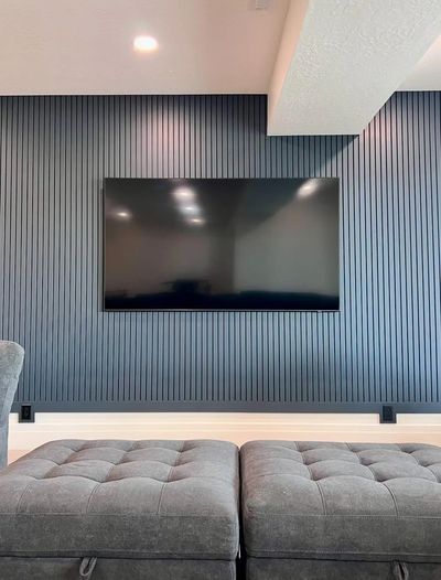 TV mounting installation in Salt Lake City Utah with clean in wall wiring