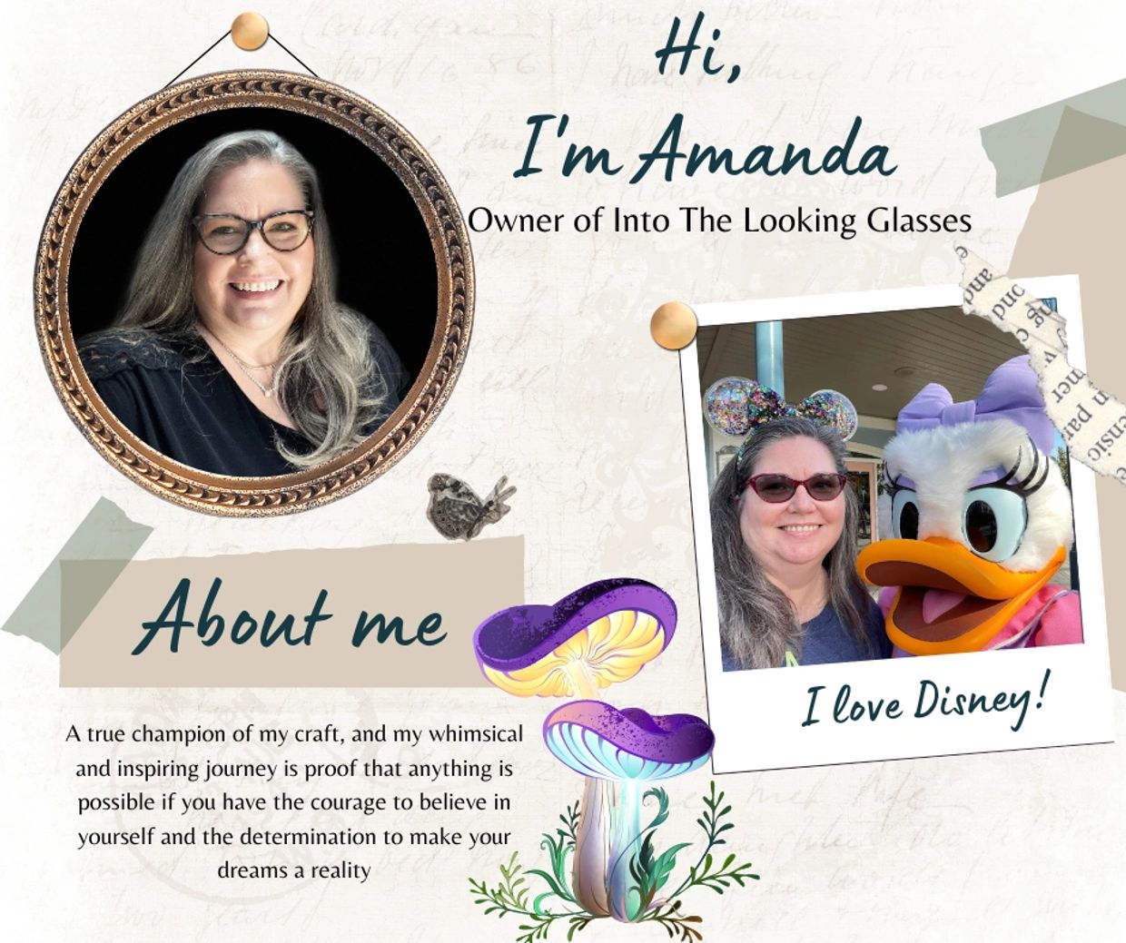 Owner Amanda, Licensed Dispensing Optician and lover of all things Disney