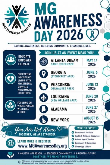 MG Awareness Day 2026 events across six U.S. locations to educate and empower.