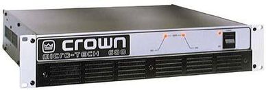 Crown Micro-Tech 600 Rack Mount 2-Channel 600W Power Amplifier MT600
