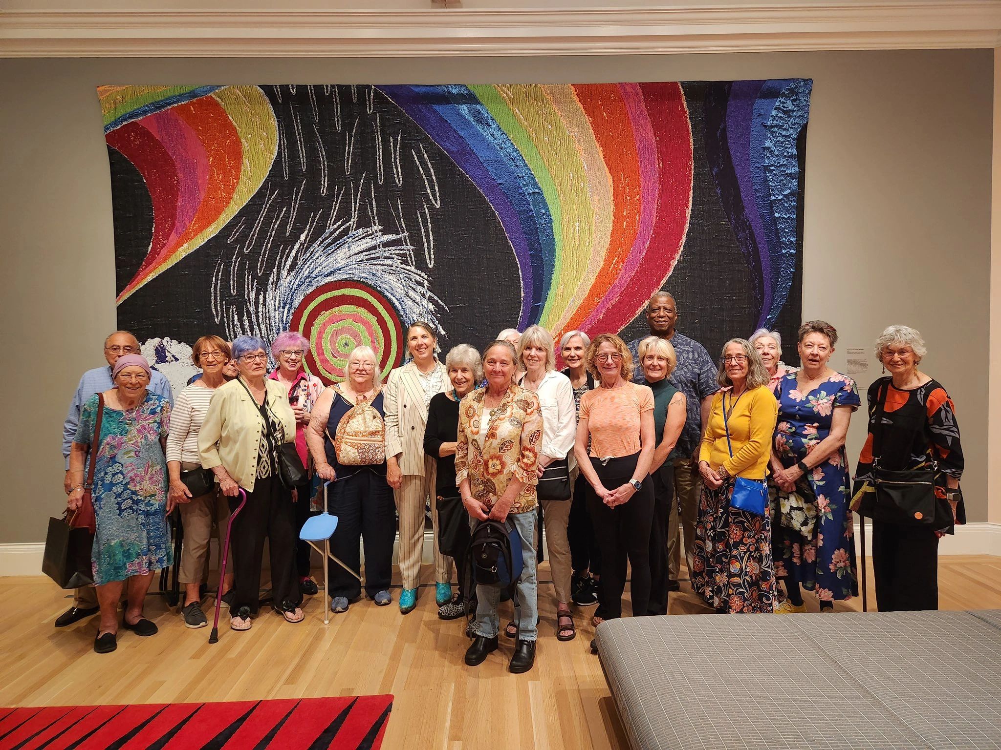 Hamilton House members visit RISD Museum for a special tour of Liz Collin's:Motherlode exhibit. 2025