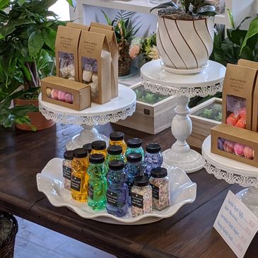 Bubble baths and bath bombs
Boutique gifts
The Flour Shop in Kenedy, Texas