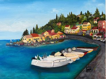 Paxos. Greece.
Oil on canvas 20 x 16 inches.
Unframed
$1500