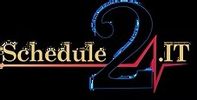 Logo with the text 'Schedule 24 IT' in stylized font with a heartbeat line.
