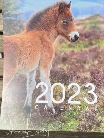 Front image of Selection of Exmoor 2023 photography calendar by  Alsoomse Photography ®️.  