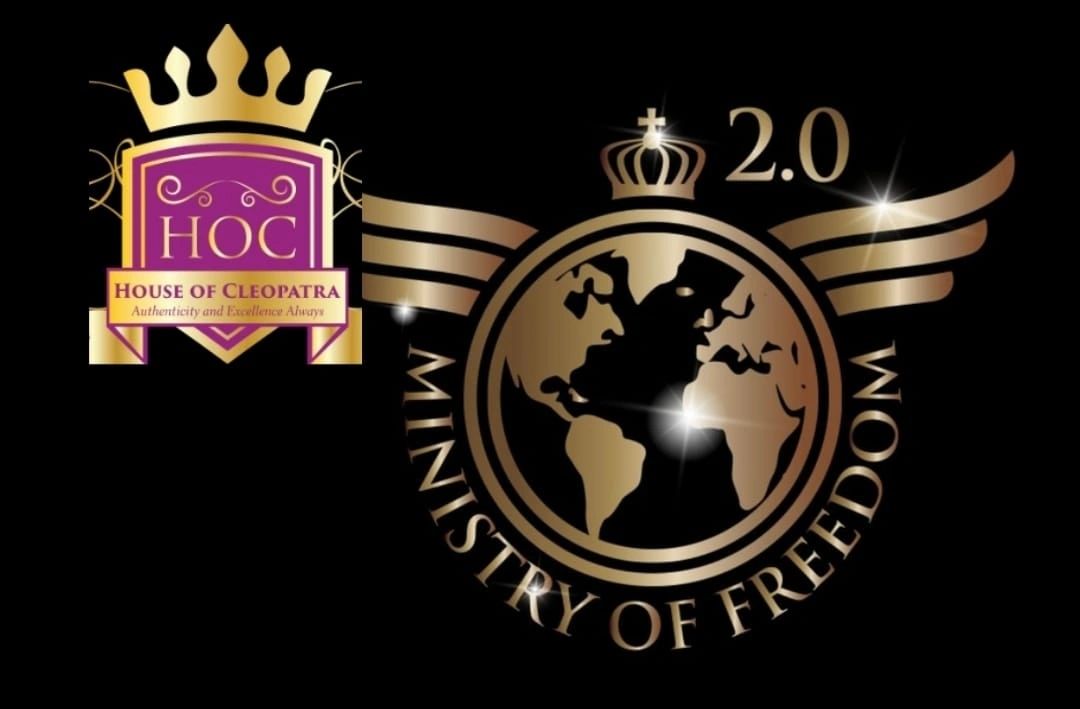 House of Cleopatra  and Ministry of Freedom logos together