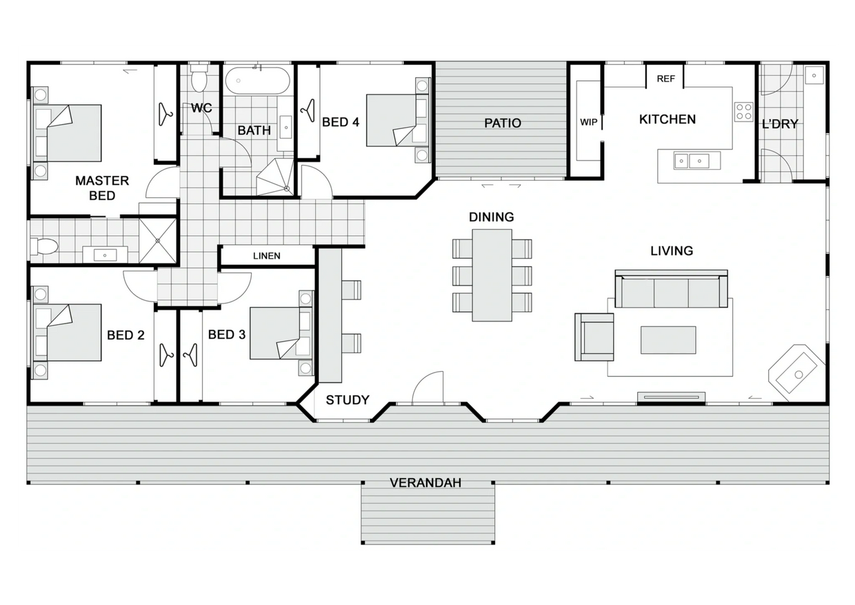The Kyalami Home design plans Plans Copyright Glennevan Homes Pty Ltd