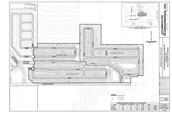 Crosswinds East Phase 2A - Site Plan in Haines City, Polk County