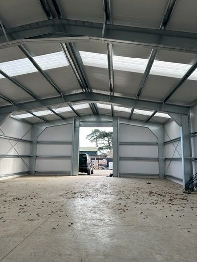 Ceiling pre suspended ceiling installion in warehouse