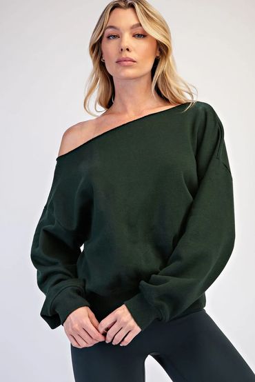 Off-the-shoulder Sweatshirt