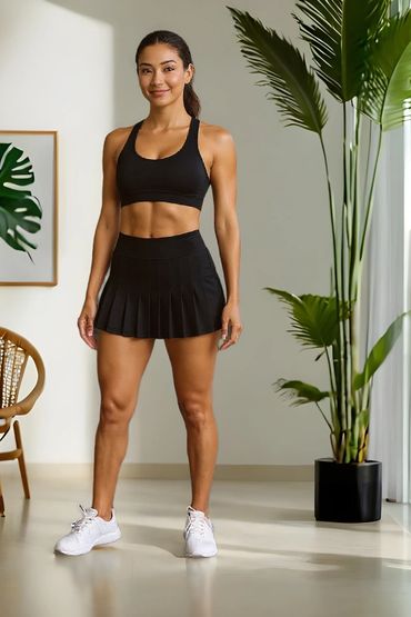 Pleated Skort