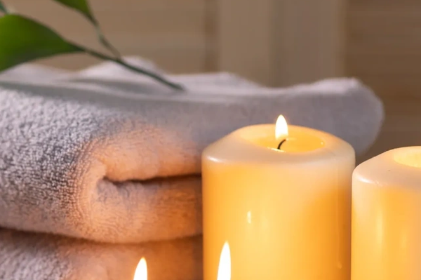 Candles and linens