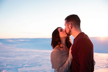 Palouse hills engagement (portrait photographer Whittney Thornton Moscow Idaho Pullman Washington)