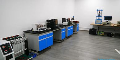 A laboratory with a lot of equipment